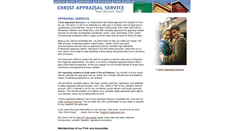 Desktop Screenshot of christappraisal.com